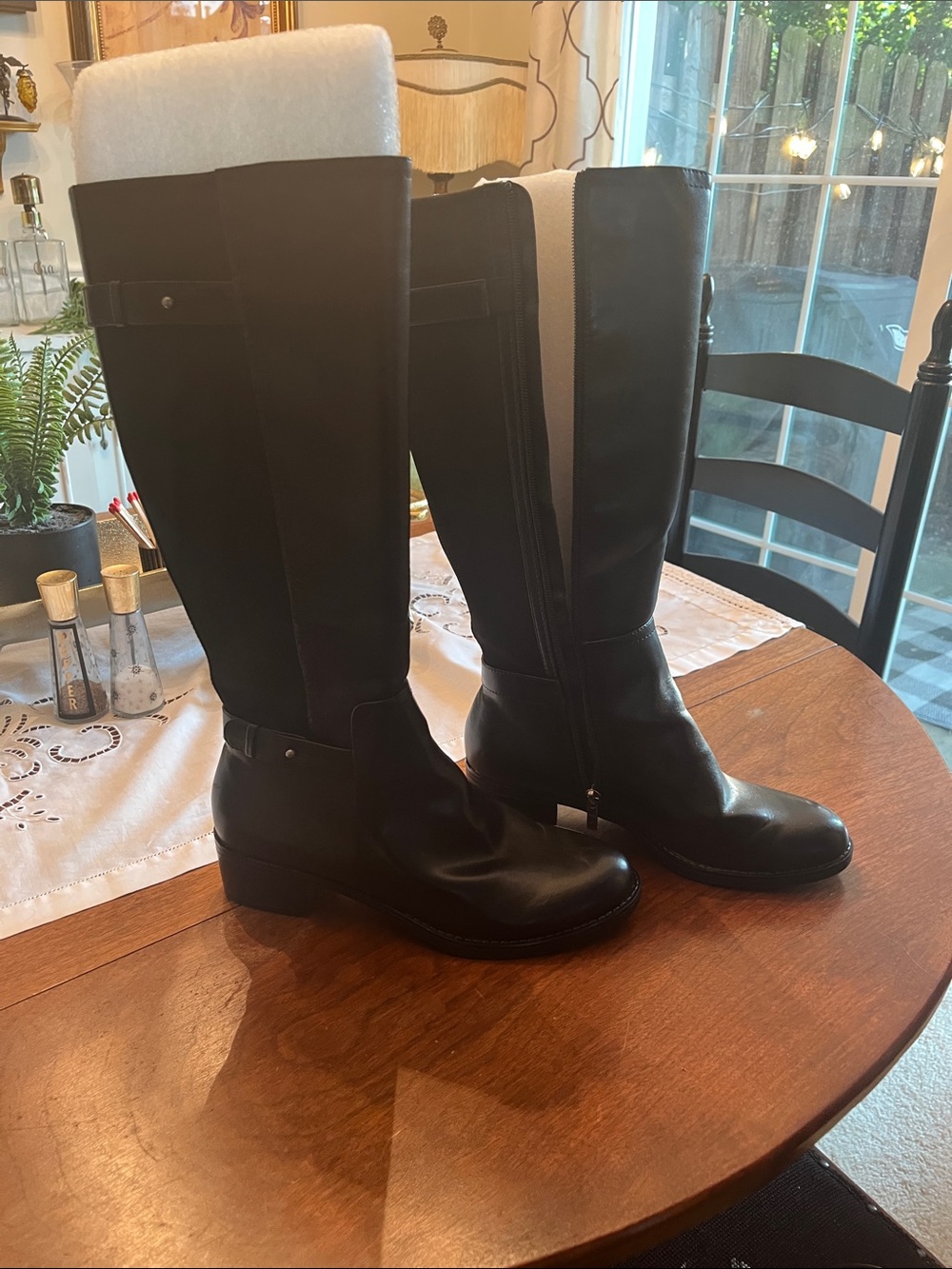 Franco Sarto Black Over-the-Knee Riding Boots